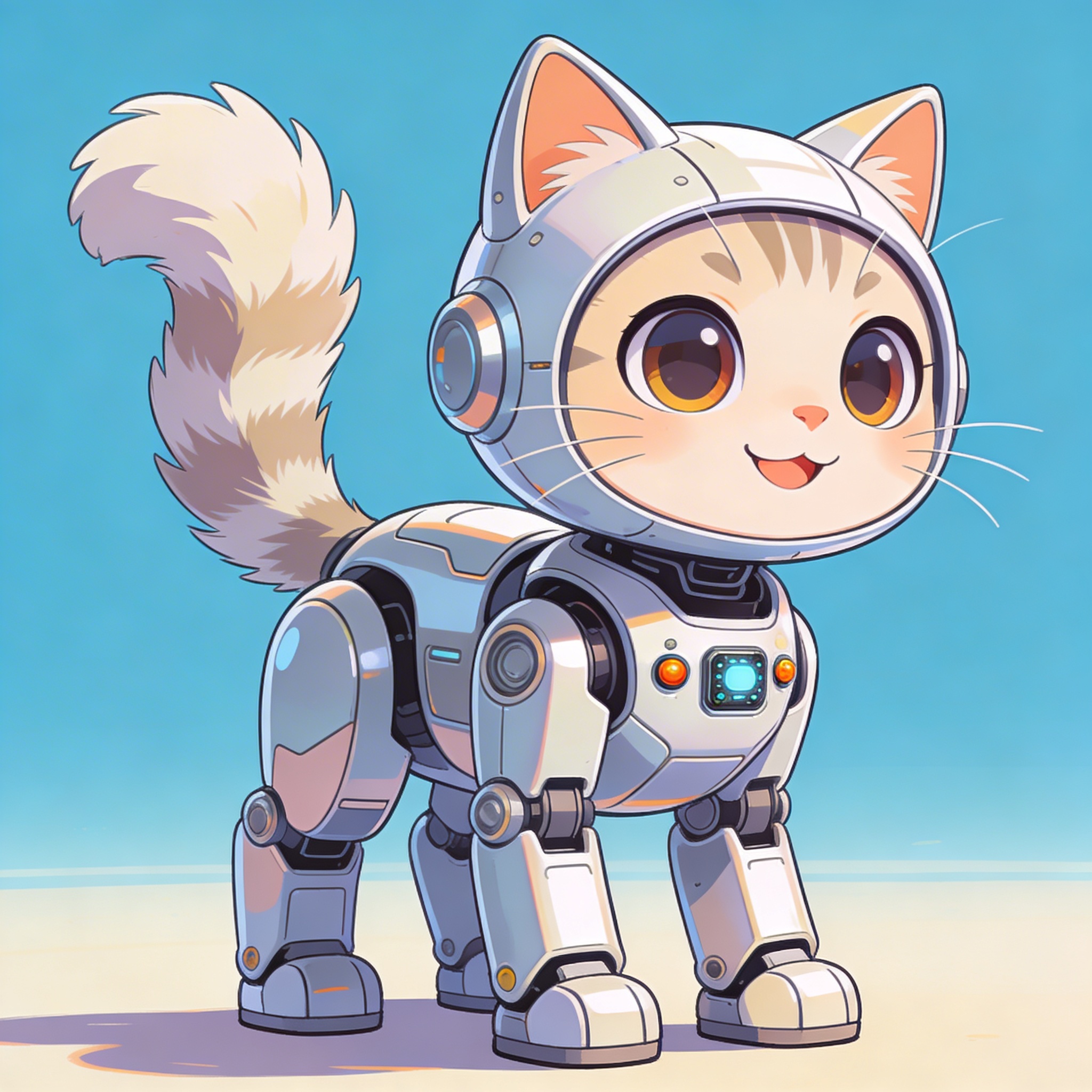 Friendly CATBot character illustration.